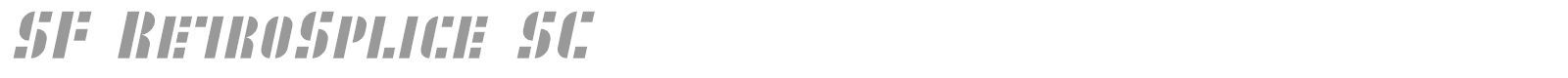 SF Retrosplice font preview